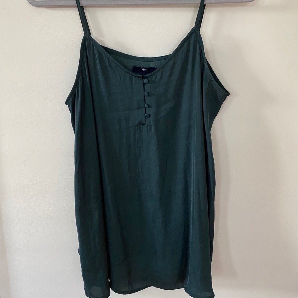 Emerald Green Satin Tank
